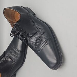 Classic Black Leather Men's Dress Shoes